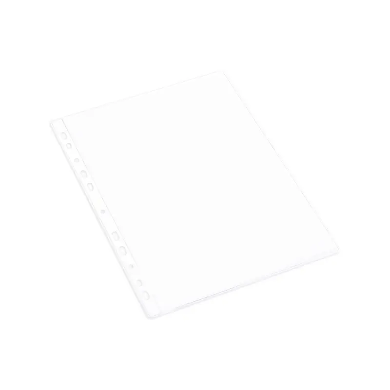 10-pack plastfickor A4, hålade för pärm.