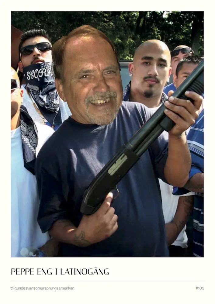 #105 - Peppe Eng i latinogäng - A3 Poster