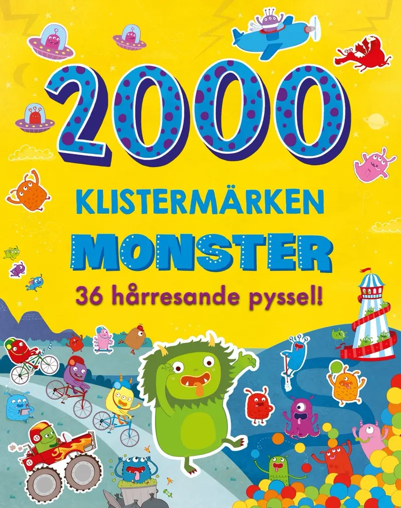 2000 klistermärken Monster - 36 hårresande pyssel