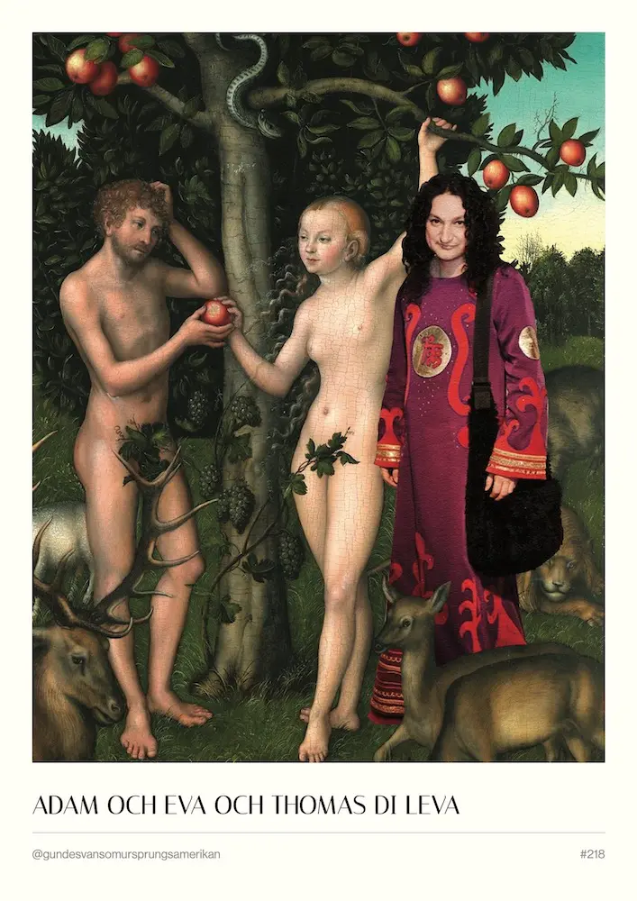 #218 - Adam och Eva och Thomas Di Leva - A3 Poster