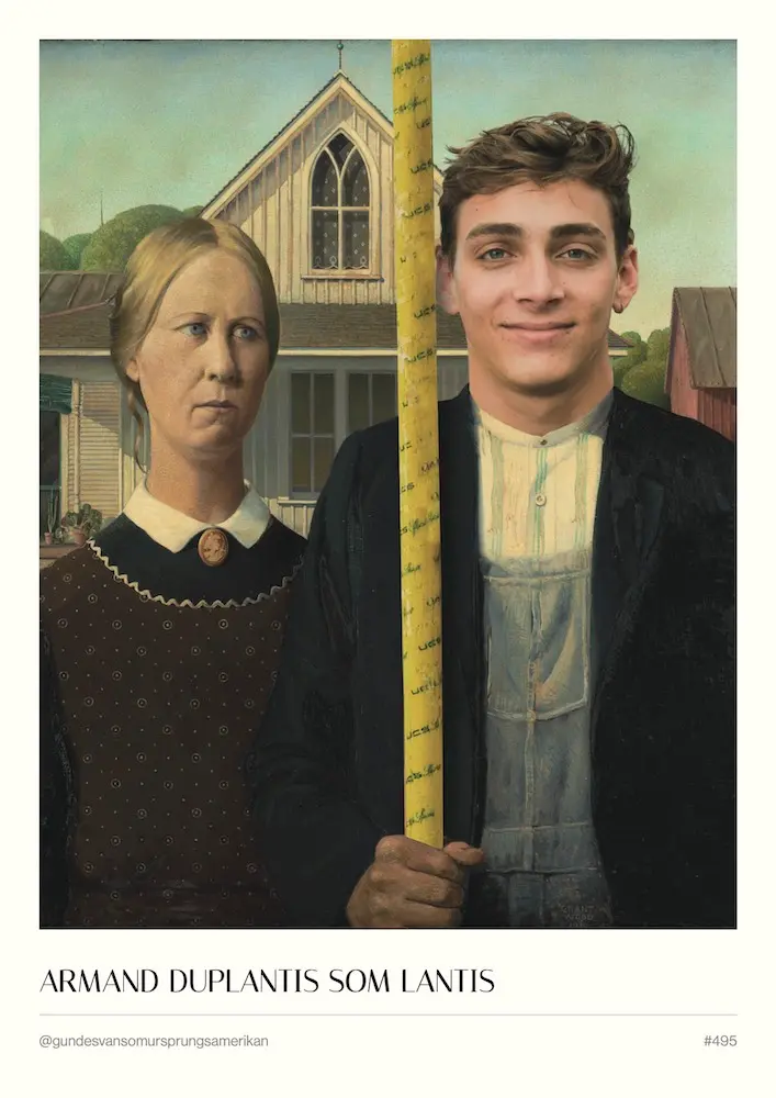 #495 - Armand Duplantis som lantis - A3 Poster