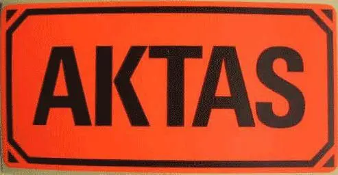 50 st AKTAS-etiketter, emballageetiketter