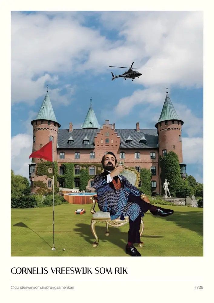 #729 - Cornelis Vreeswijk som rik - A3 Poster
