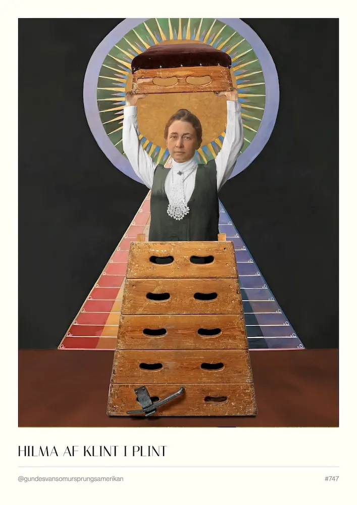 #747 - Hilma af Klint i plint - A3 Poster