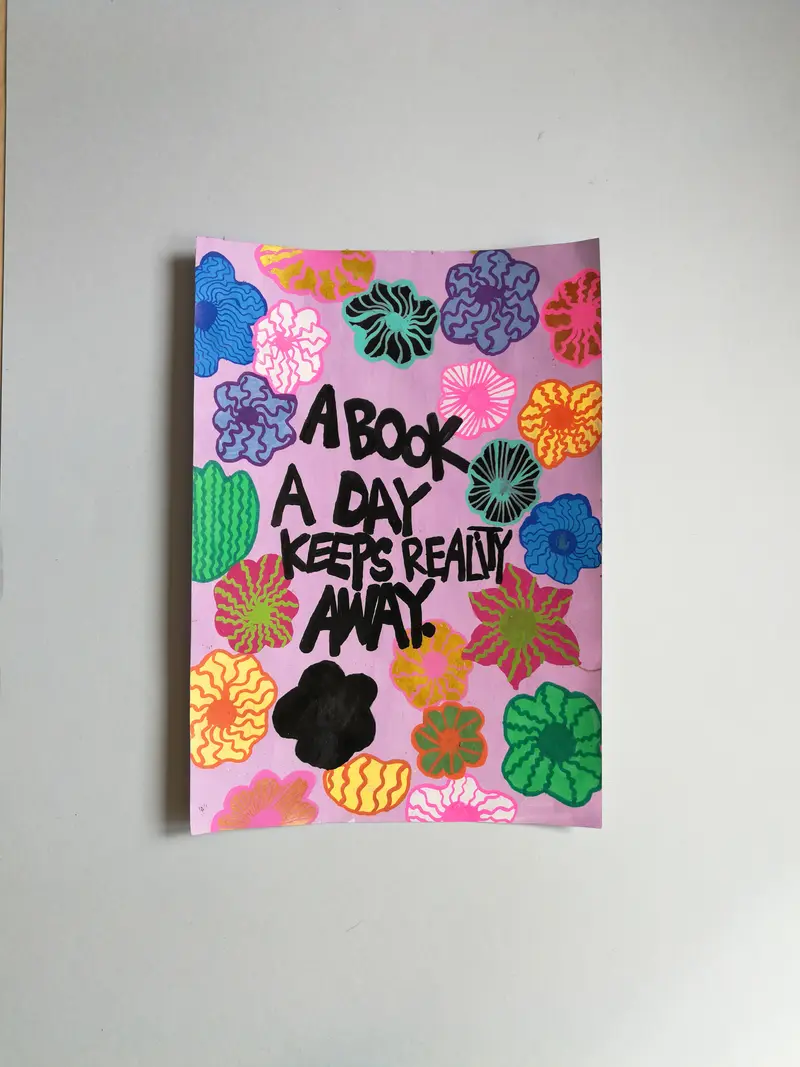 a book a day keeps reality away