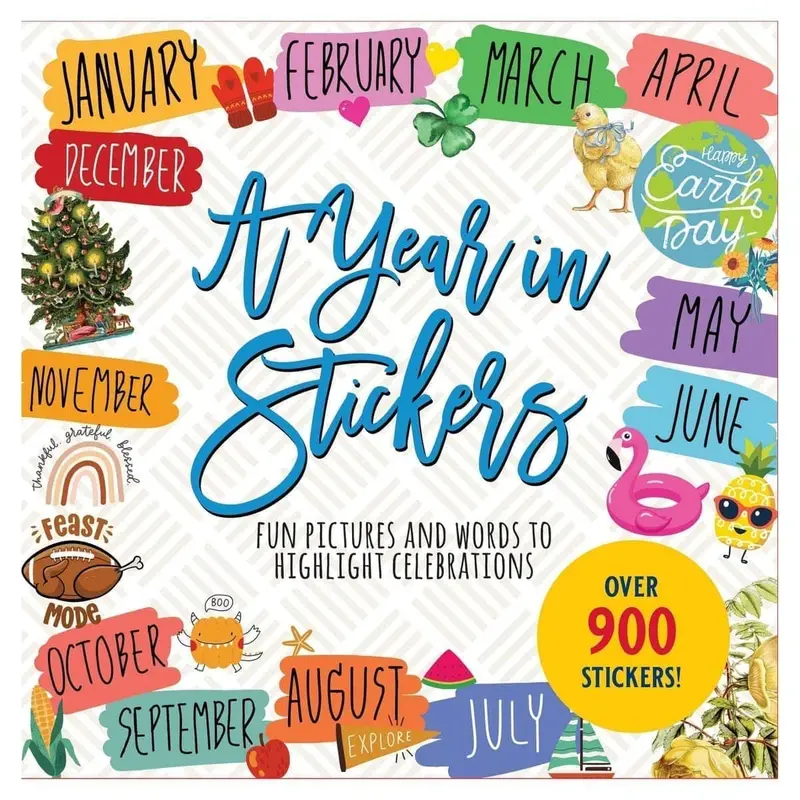 A Year in stickers Sticker book