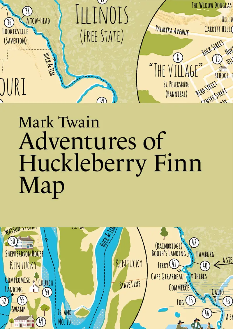 Adventures of Huckleberry Finn Map