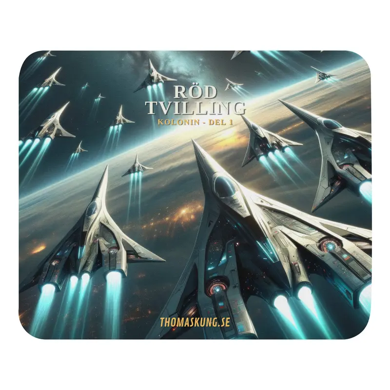 "Air Force" Röd Tvilling sci-fi cyberpunk musmatta mousepad