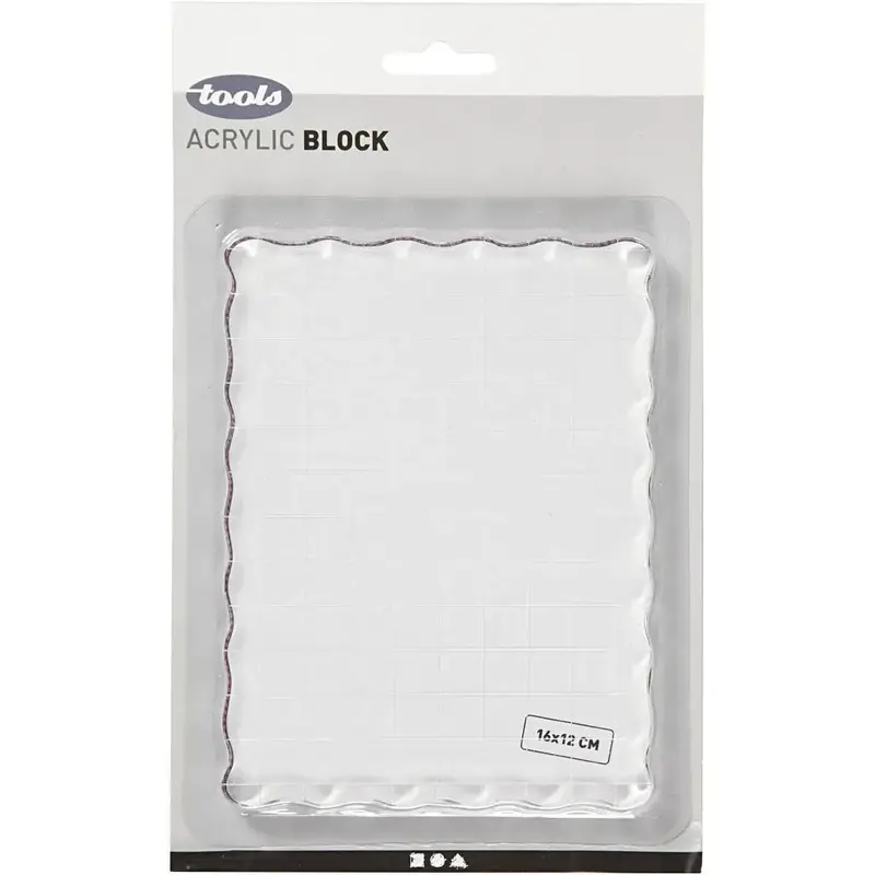 Akrylblock Tools 16 x 12 cm