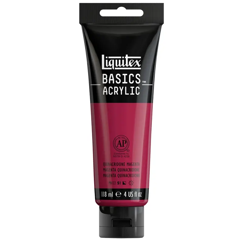 Akrylfärg Liquitex Basics 118ml - Acra Magenta (Quinacridone) 114