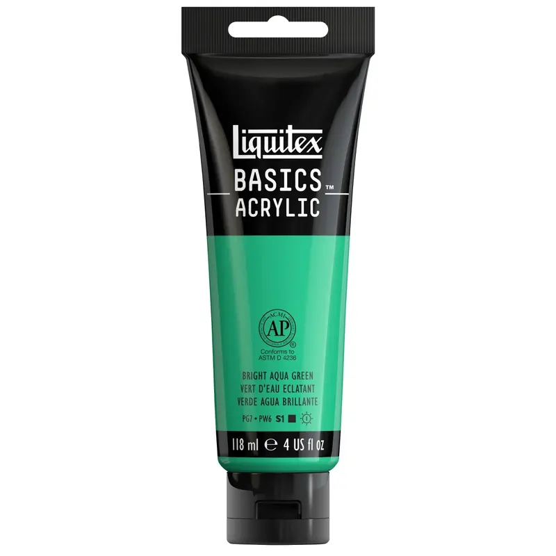 Akrylfärg Liquitex Basics 118ml - Bright aqua green 660