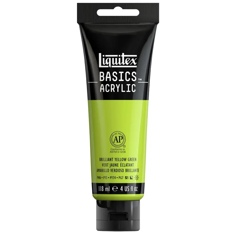 Akrylfärg Liquitex Basics 118ml - Brilliant yellow green 840