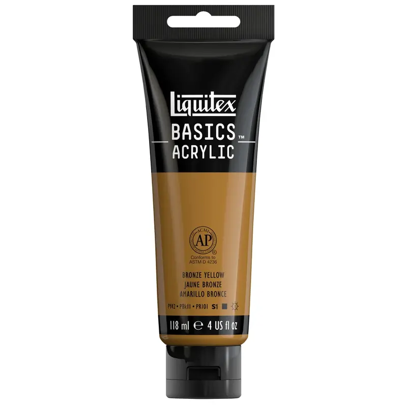 Akrylfärg Liquitex Basics 118ml - Bronze yellow 530