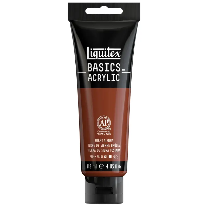 Akrylfärg Liquitex Basics 118ml - Burnt sienna 127