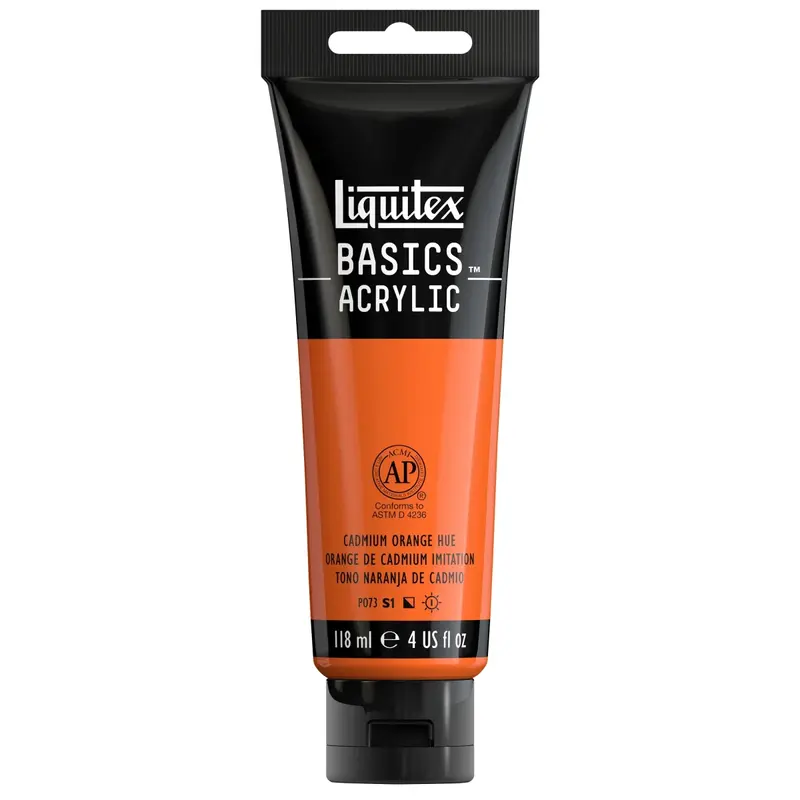 Akrylfärg Liquitex Basics 118ml - Cadmium orange hue 720