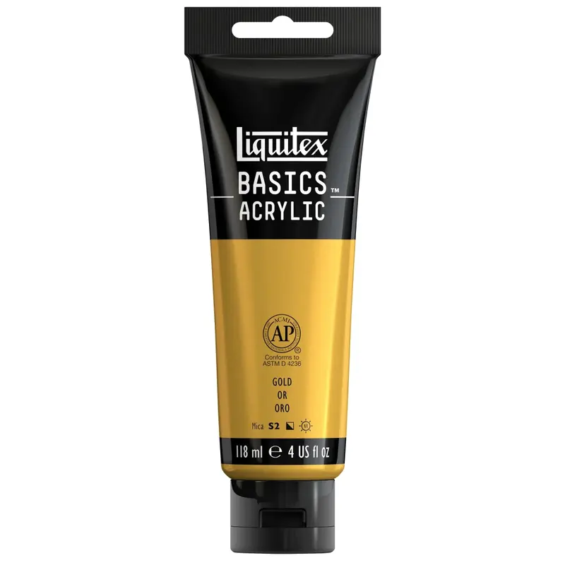 Akrylfärg Liquitex Basics 118ml - Gold 234