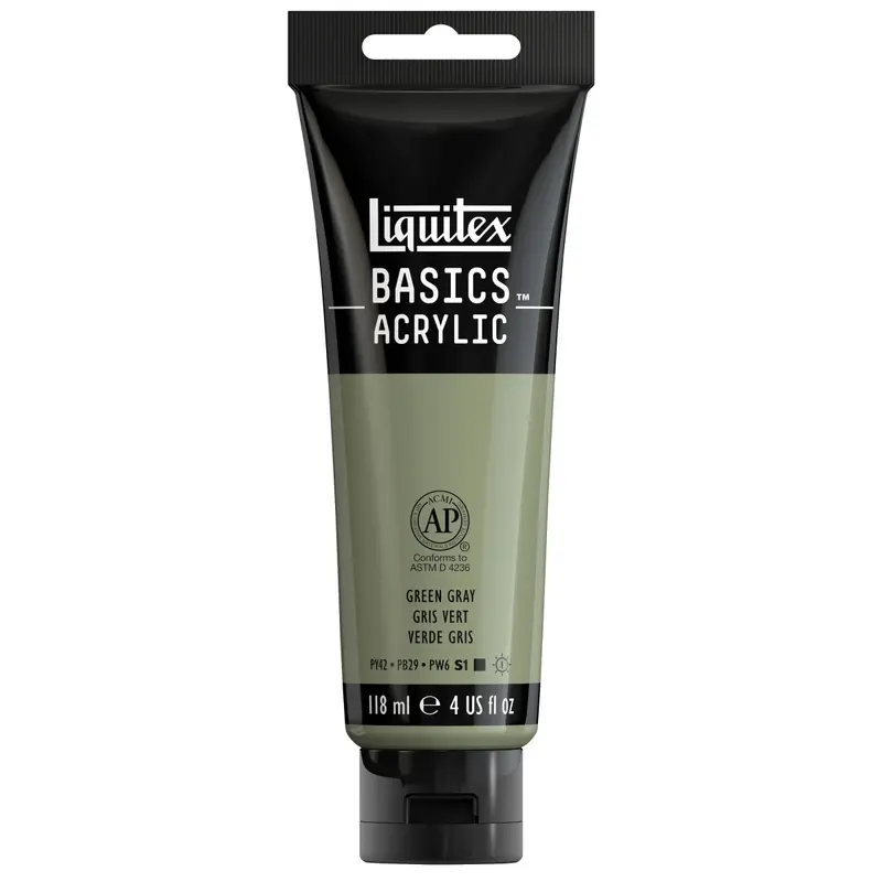 Akrylfärg Liquitex Basics 118ml - Green Gray 205