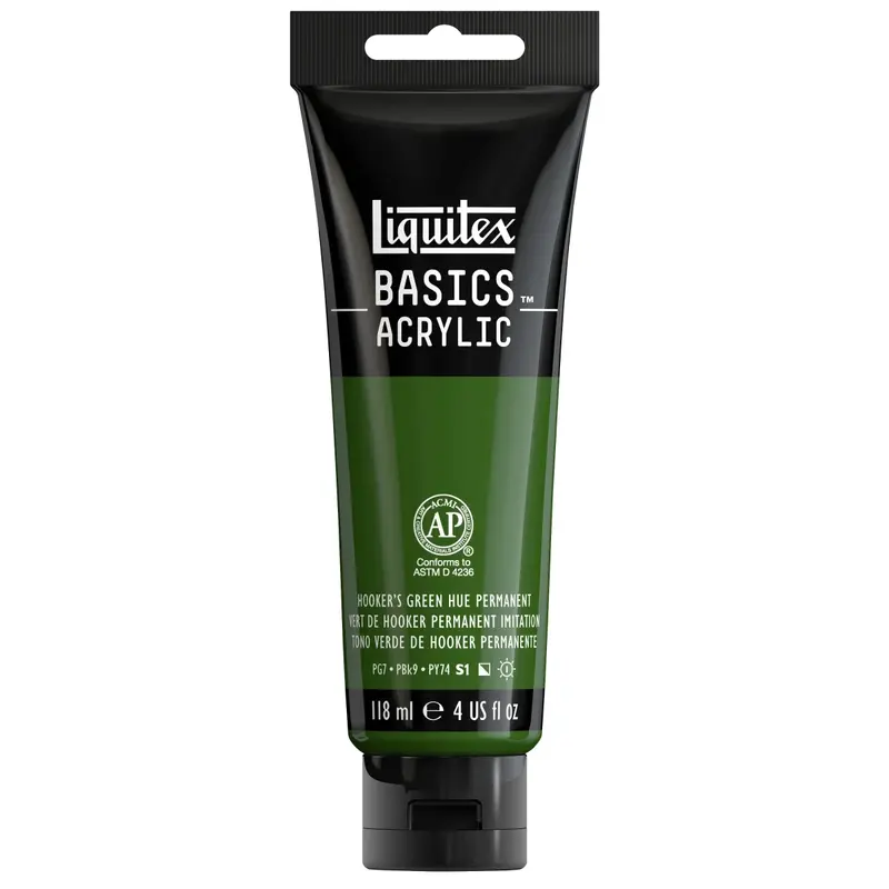 Akrylfärg Liquitex Basics 118ml - Hookers green permanent 224