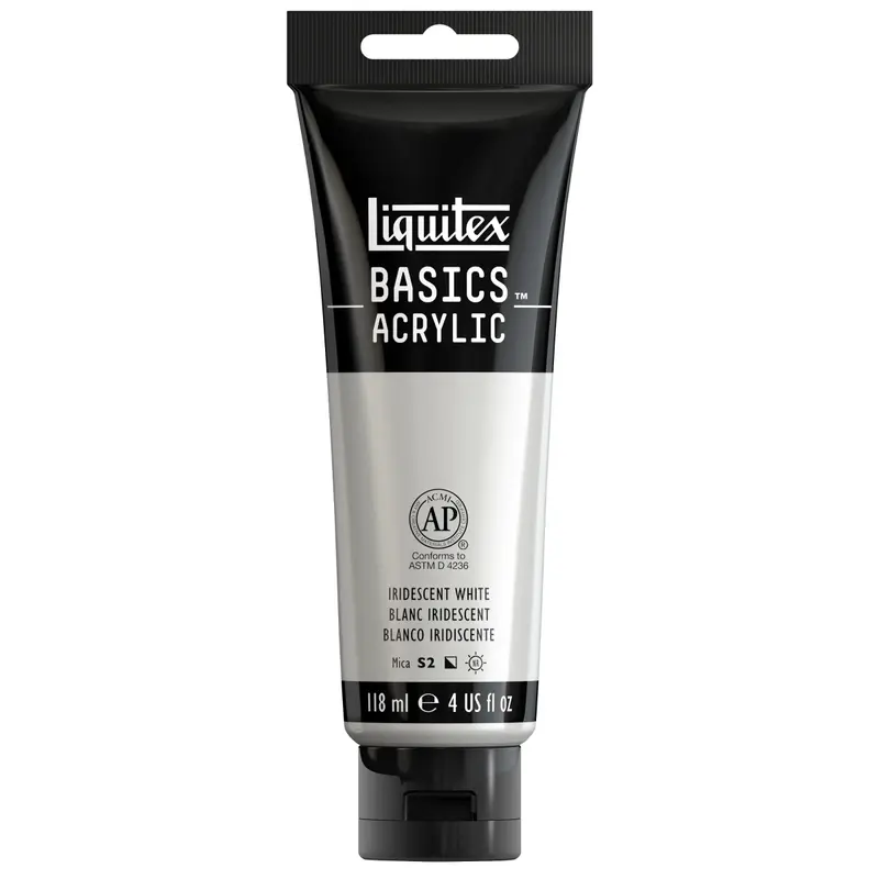 Akrylfärg Liquitex Basics 118ml - Iridescent White 238