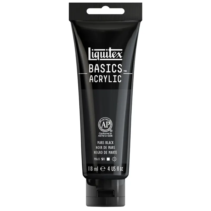 Akrylfärg Liquitex Basics 118ml - Mars black 276