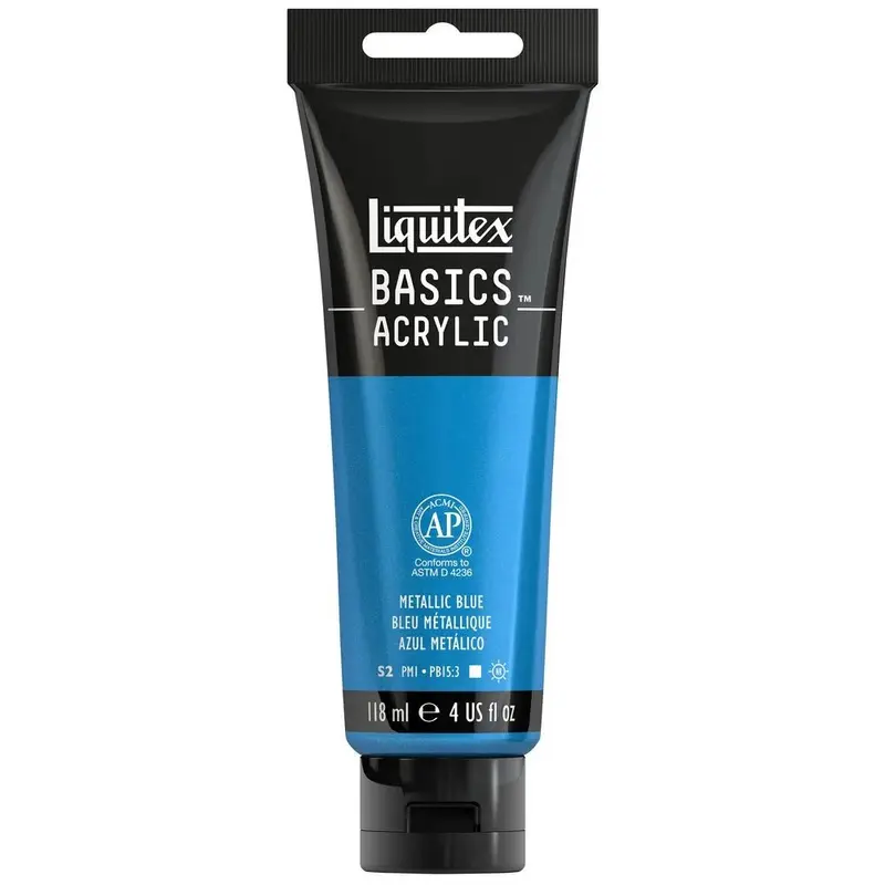 Akrylfärg Liquitex Basics 118ml - Metallic Blue 341