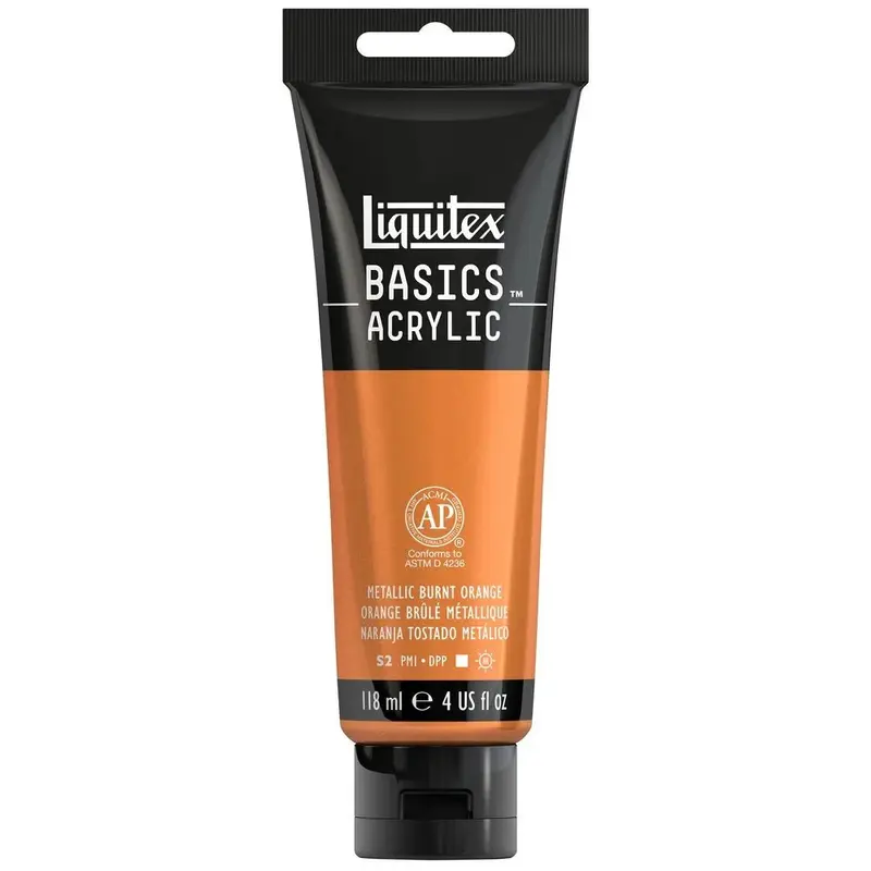 Akrylfärg Liquitex Basics 118ml - Metallic Burnt Orange 344