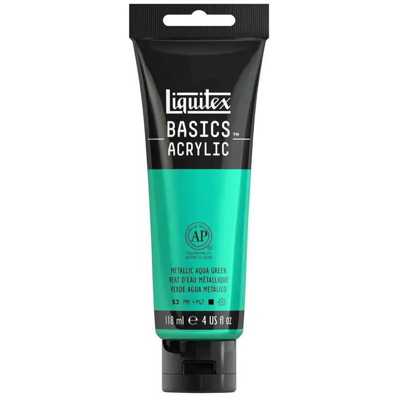 Akrylfärg Liquitex Basics 118ml - Metallic Green 346