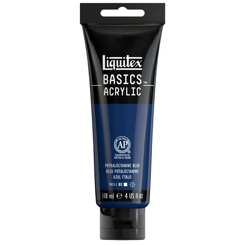 Akrylfärg Liquitex Basics 118ml - Phthalocyanine blue 316