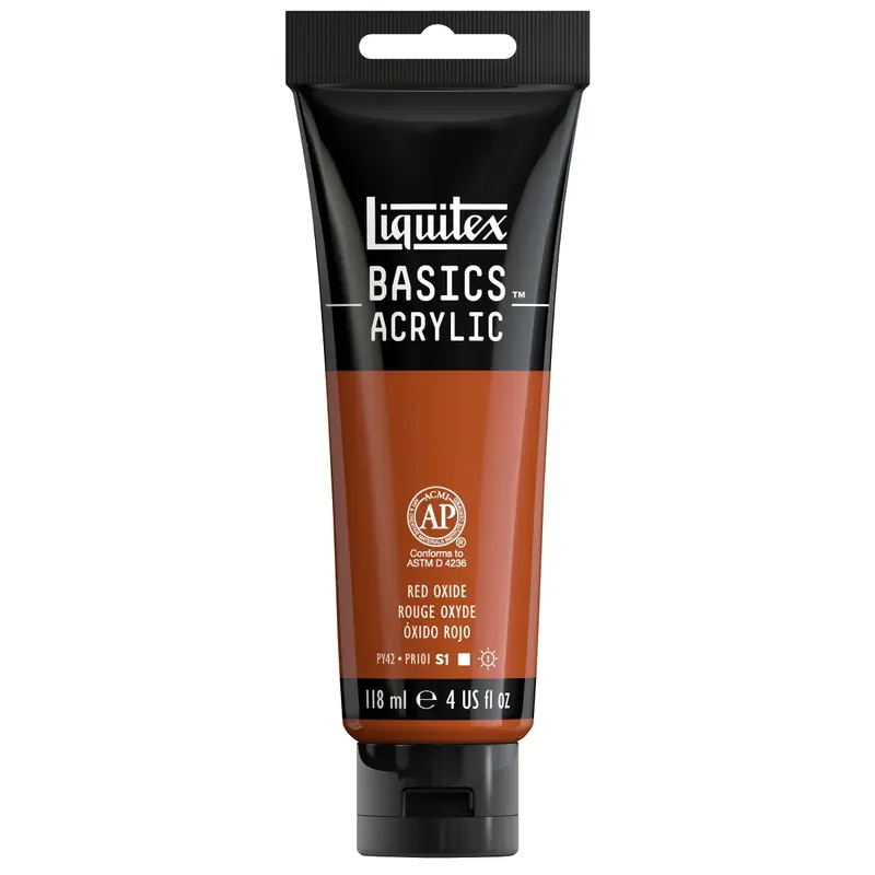 Akrylfärg Liquitex Basics 118ml - Red oxide 335