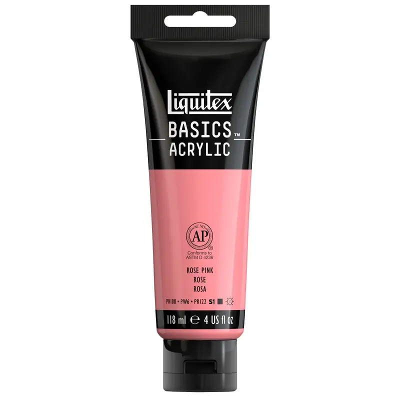 Akrylfärg Liquitex Basics 118ml - Rose Pink 048