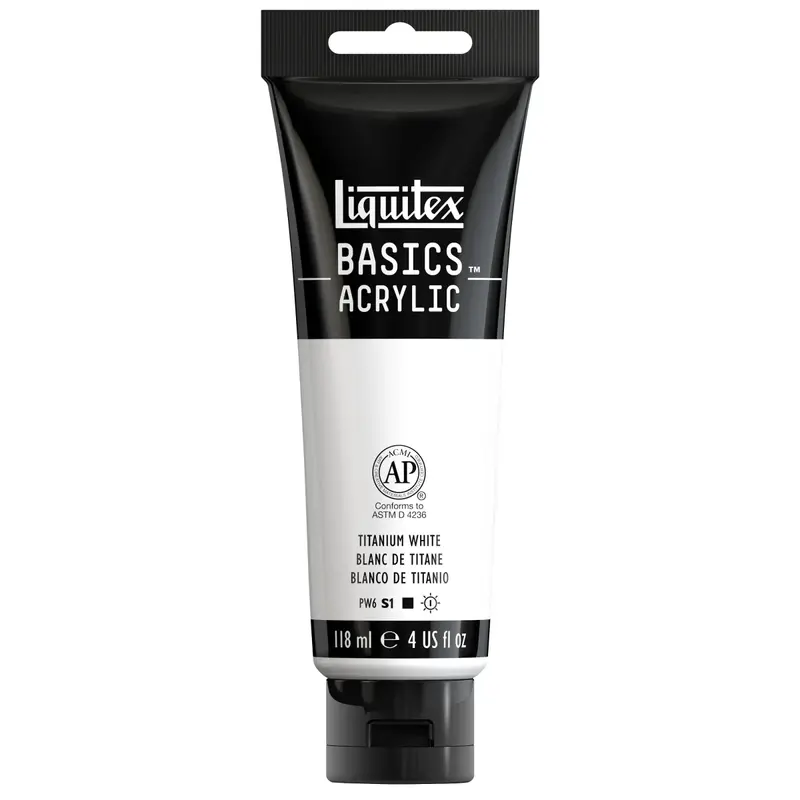 Akrylfärg Liquitex Basics 118ml - Titanium white 432