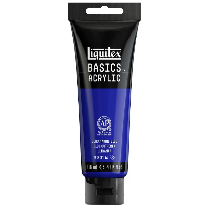 Akrylfärg Liquitex Basics 118ml - Ultramarine blue 380
