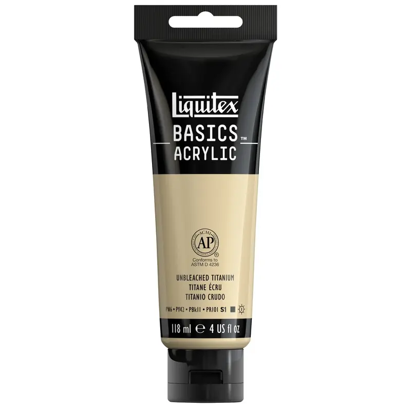 Akrylfärg Liquitex Basics 118ml - Unbleached titanium 434