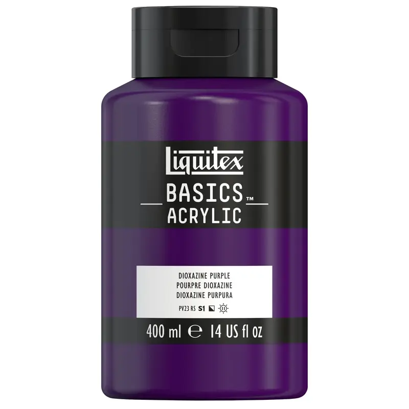 Akrylfärg Liquitex Basics 400ml - Dioxazine purple 186