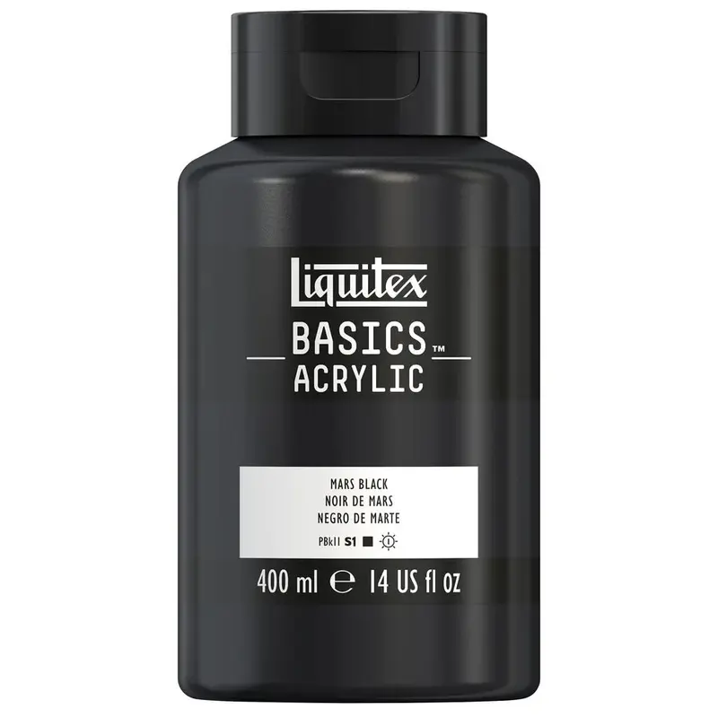 Akrylfärg Liquitex Basics 400ml - Mars black 276