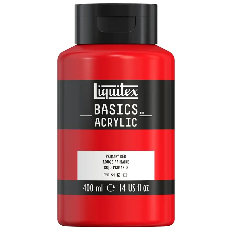Akrylfärg Liquitex Basics 400ml - Primary Red 415