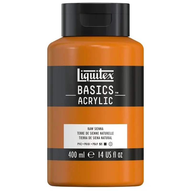 Akrylfärg Liquitex Basics 400ml - Raw sienna 330