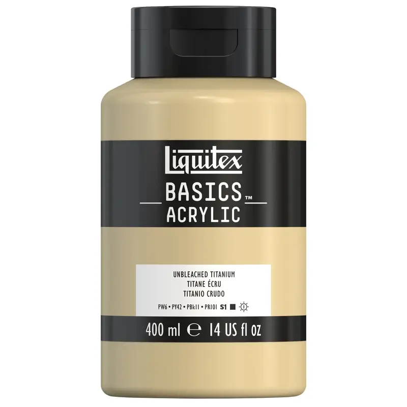 Akrylfärg Liquitex Basics 400ml - Unbleached Titanium 434