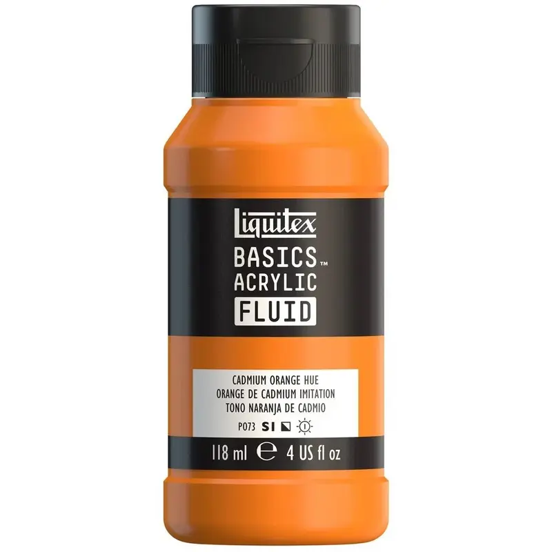 Akrylfärg Liquitex Basics Fluid 118ml - Cadmium Orange Hue 720