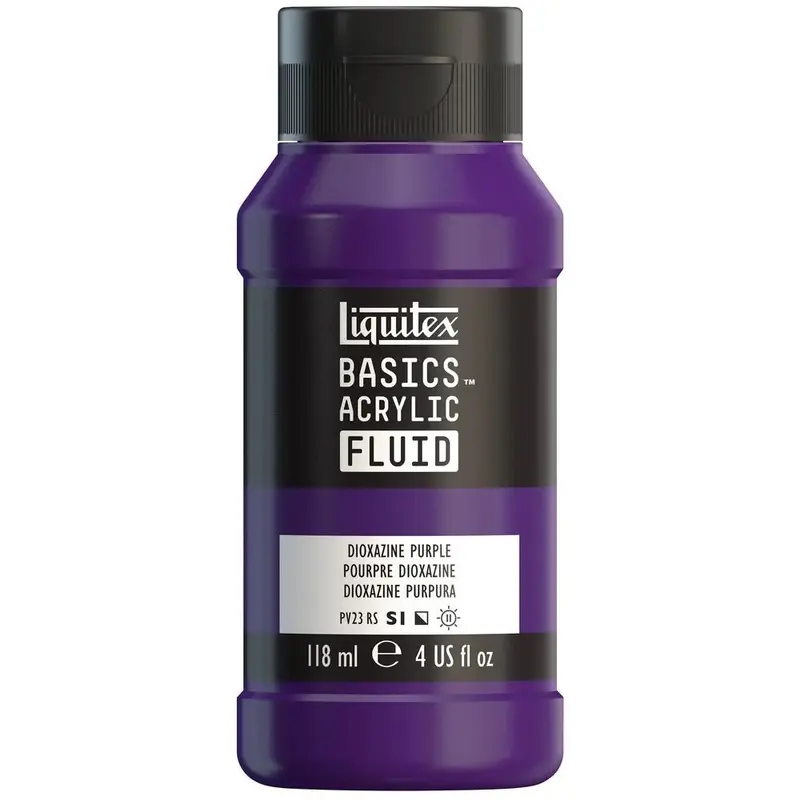Akrylfärg Liquitex Basics Fluid 118ml - Dioxazine Purple 186