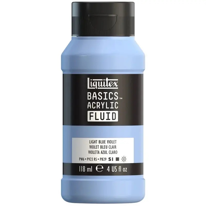 Akrylfärg Liquitex Basics Fluid 118ml - Light Blue Violet 680