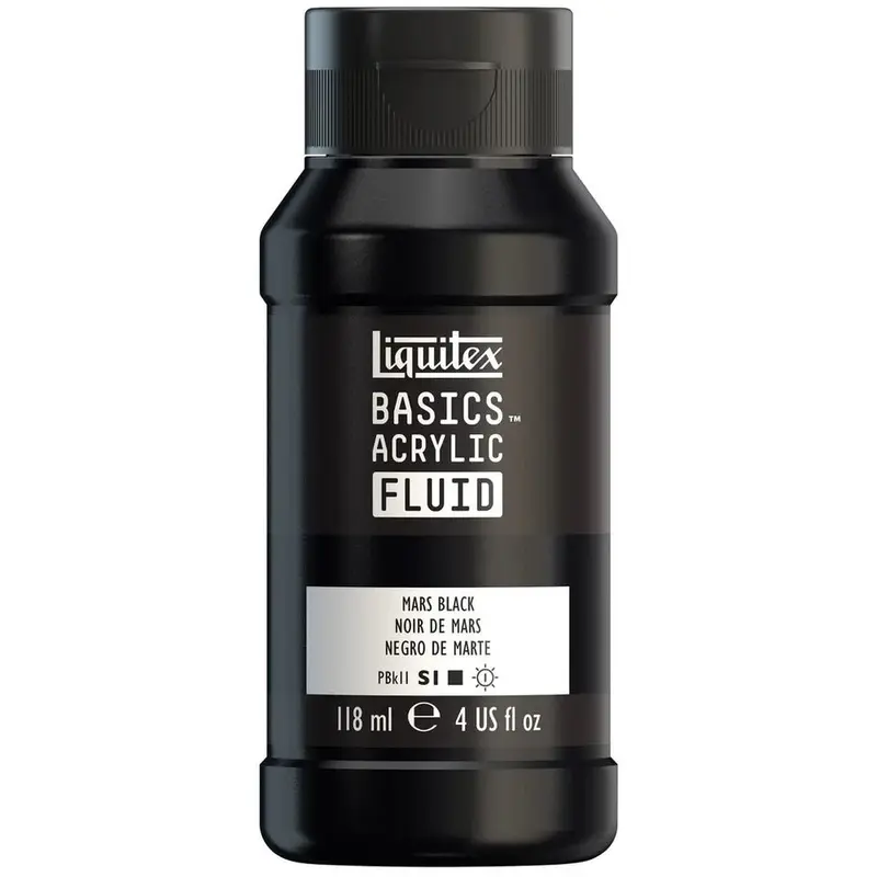 Akrylfärg Liquitex Basics Fluid 118ml - Mars Black 276