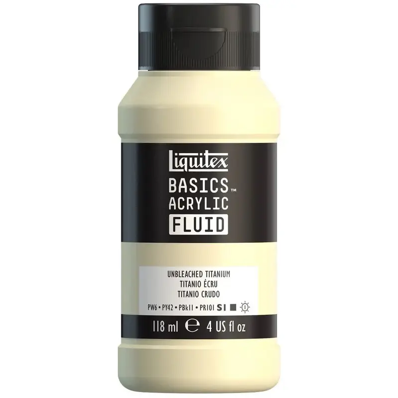 Akrylfärg Liquitex Basics Fluid 118ml - Unbleached Titanium 434