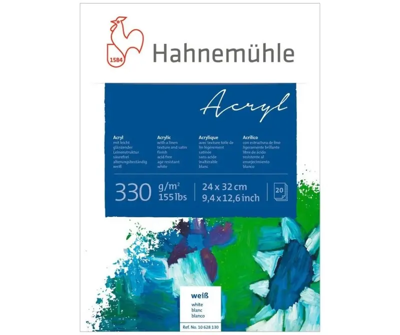 Akrylmålningsblock - Hahnemühle Acryl 330 gsm