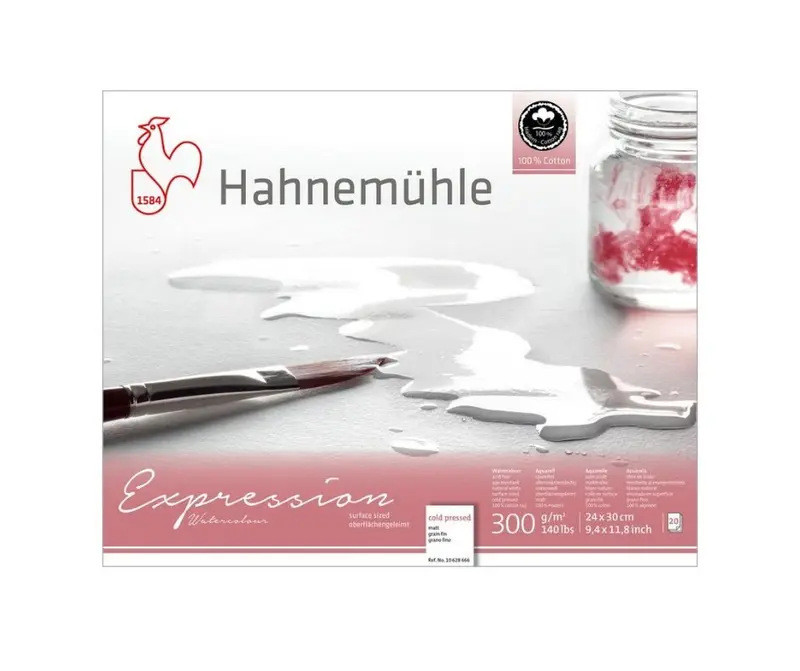 Akvarellblock - Hahnemühle Expression Cold Pressed 24x30