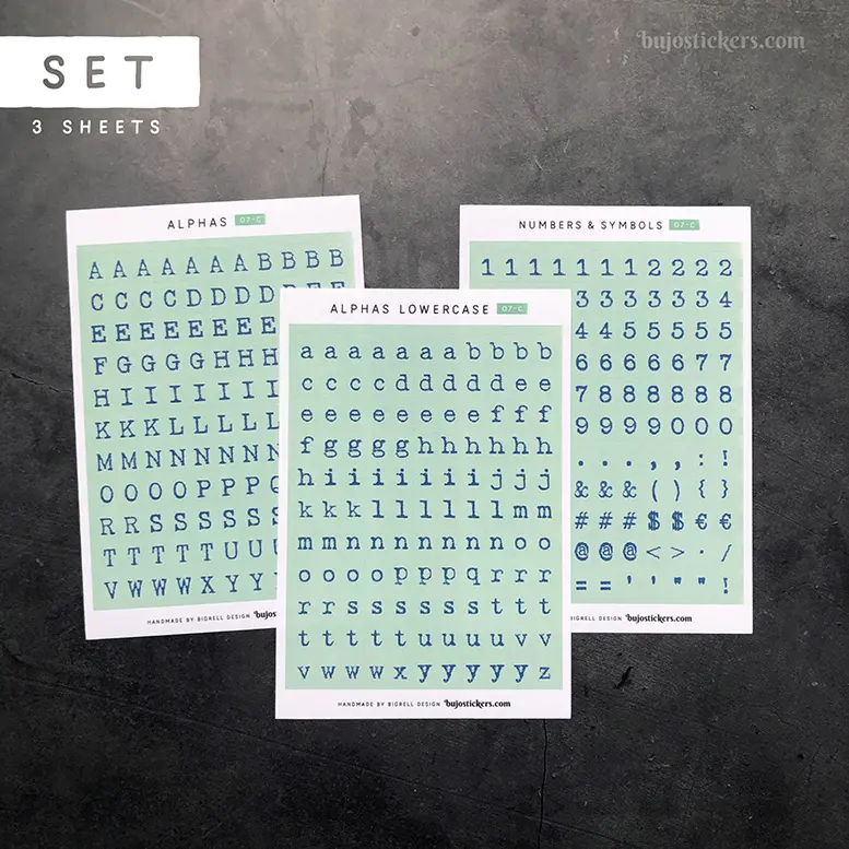 Alphas 07 C – Set of 3