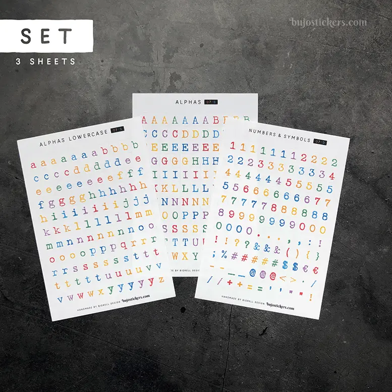 Alphas 07 D – Set of 3