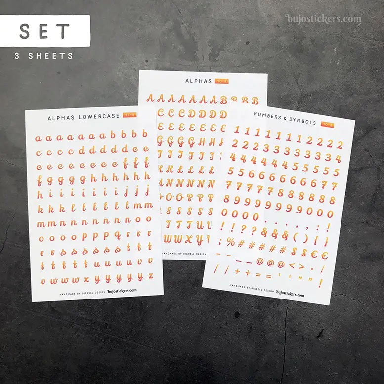 Alphas 10 B – Set of 3