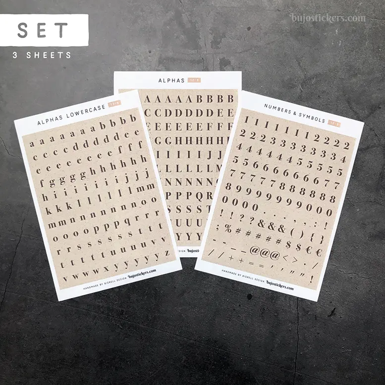 Alphas 12 B – Set of 3