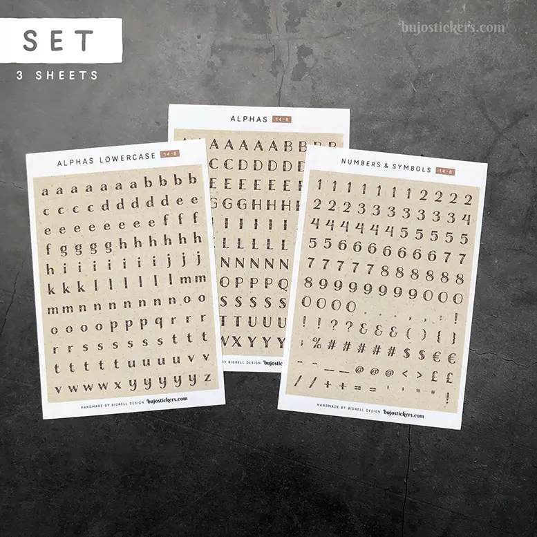 Alphas 14 B – Set of 3